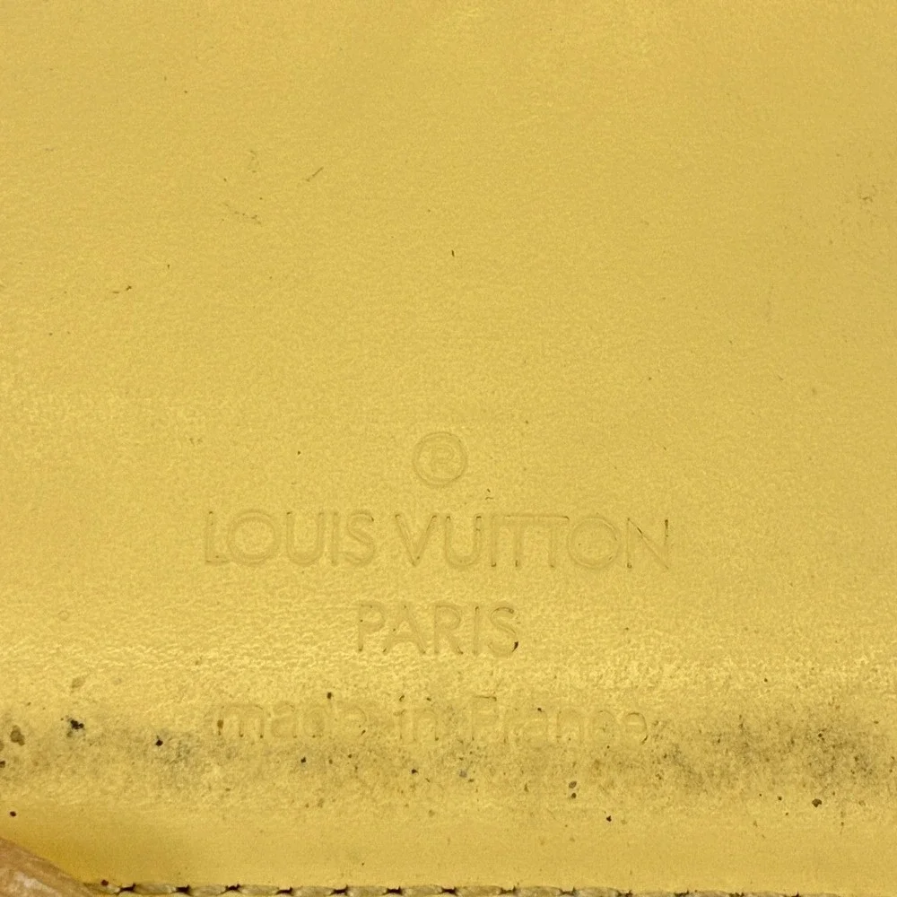 Louis Vuitton Epi Leather Card Holder Yellow MI0081 France Luxury Read